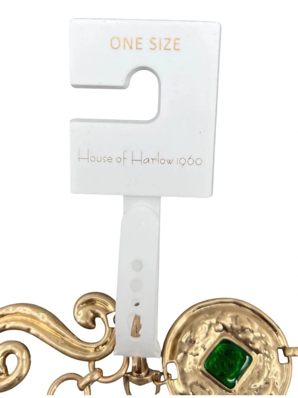House of Harlow 1960 Gold-Tone Multicolor Medallion Belt